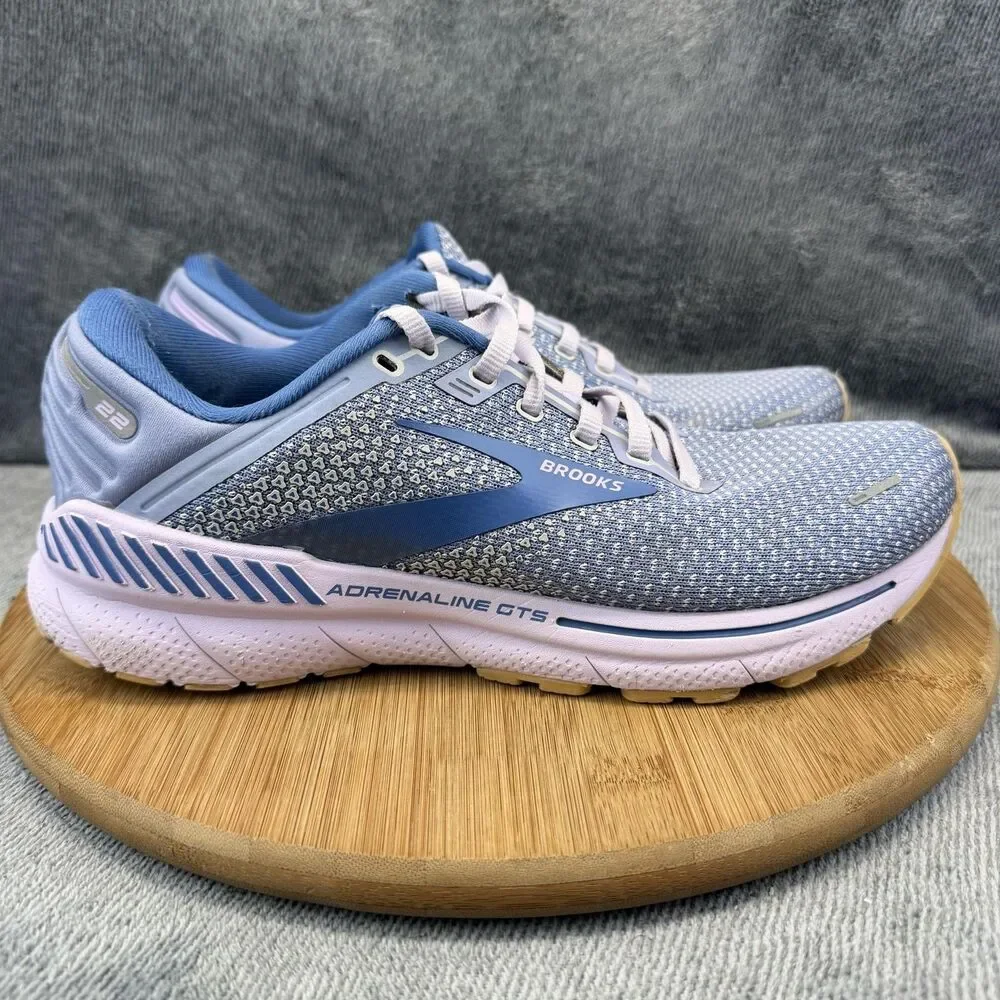 Brooks Adrenaline GTS 22 Shoes Womens Size 10 Blue Running Sneakers 1203531B589